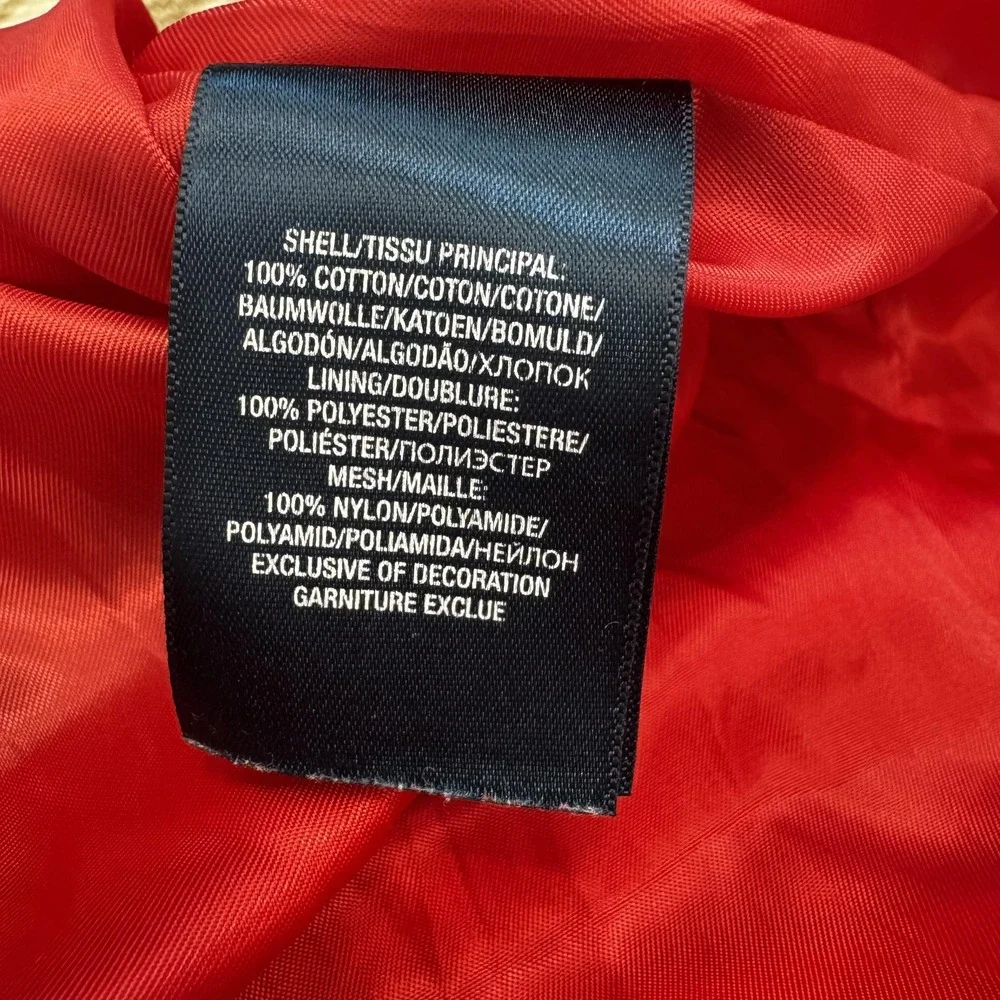 Ralph Lauren Dress Girls‎ 6 Red Corduroy Velvet Waist Puff Sleeve Lined Holiday